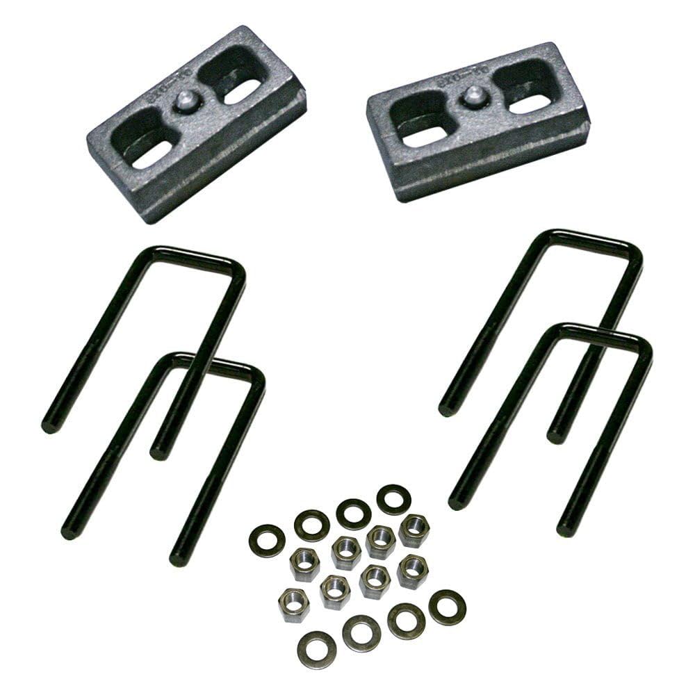 SUPERLIFT 3225 RealTruck SUPERLIFT SUSPENSION 2" Block Kit for Suburban/Blazer/Tahoe | Rear Lift Blocks, U-Bolts, & Hardware | 3225 | Fits 1988-1998 GM 1500 Pickup & 1992-1999 1500 Suburban, Blazer, and Tahoe