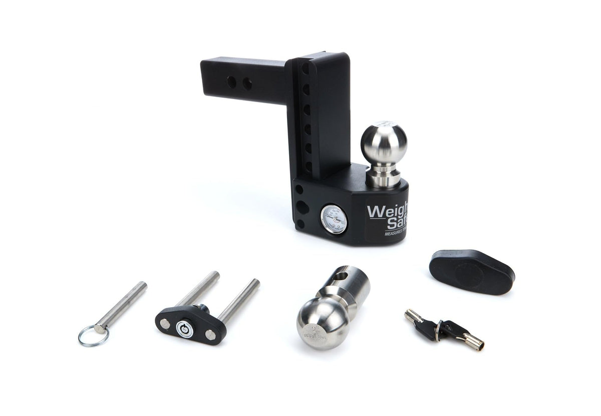 WEIGH SAFE SWS6-2 Weigh Safe SWS6-2 Steel Adjustable 6" Drop, Stainless Steel Balls for 2" Receiver 12,500 GTW