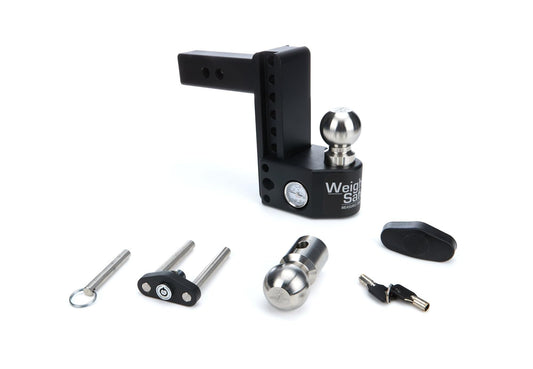 WEIGH SAFE SWS6-2 Weigh Safe SWS6-2 Steel Adjustable 6" Drop, Stainless Steel Balls for 2" Receiver 12,500 GTW