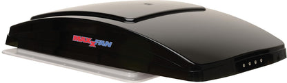 MAXXAIR VENT 00-06401K MAXXAIR Maxxfan Deluxe Vent, Fan and Vent Cover All in One - Powerful 4-Speed Fan, Built-in Rain Cover, Exhaust Air Only, Fits 14"" x14 Roof Openings, Smoke (00-06401K)