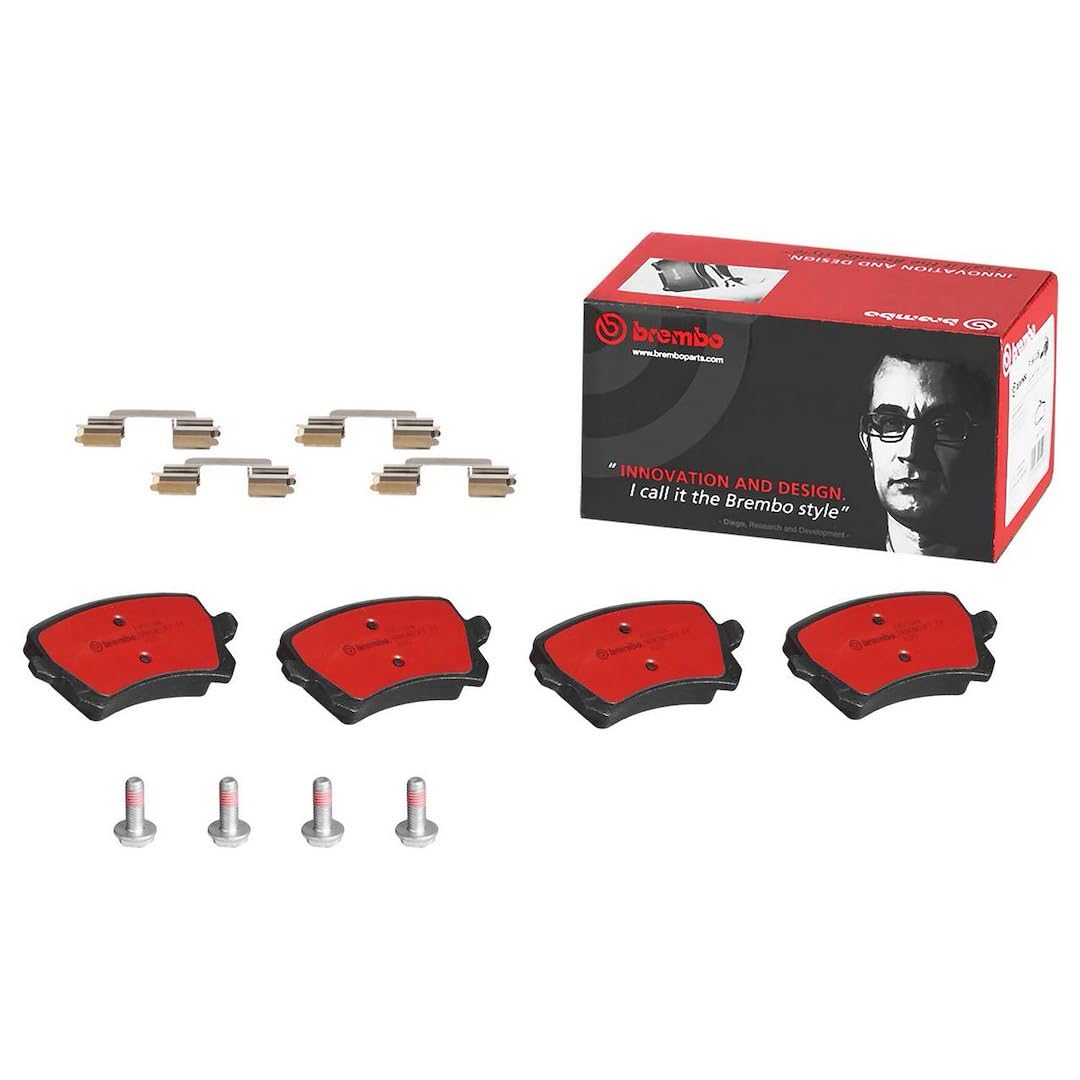 BREMBO P85108N Brembo P85108N Premium Ceramic Rear Disc Brake Pad Set VW OE# 3C0698451C
