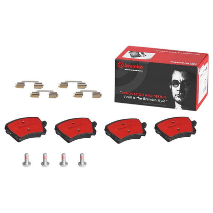 BREMBO P85108N Brembo P85108N Premium Ceramic Rear Disc Brake Pad Set VW OE# 3C0698451C