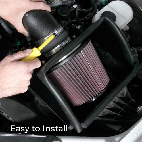 K&N FILTER 63-9036 K&N Cold Air Intake System: High-Flow Air Filter, Increase Performance & Towing: Compatible with 2012-2021 Toyota, Sequoia, Tundra, 63-9036