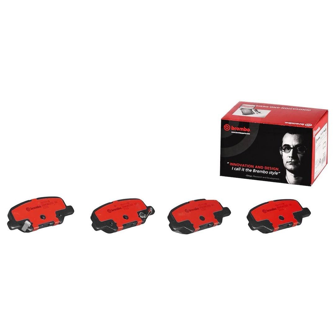 BREMBO P61111N Brembo P61111N Premium Ceramic Rear Disc Brake Pad Set CITROËN/MITSUBISHI/PEUGEOT OE# 1619790780