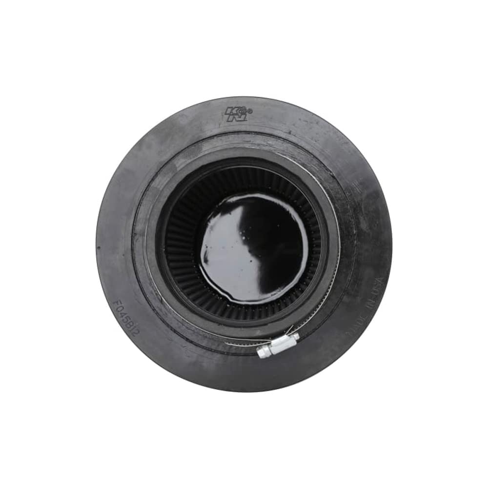 K&N FILTER RU-5283 K&N High-Flow Original Lifetime Universal Clamp-On Air Filter: High Performance, Premium, Washable: Flange Diameter: 4.5 In, Filter Height: 8 In, Flange Length: 1.5 In, Shape: Round Tapered, RU-5283