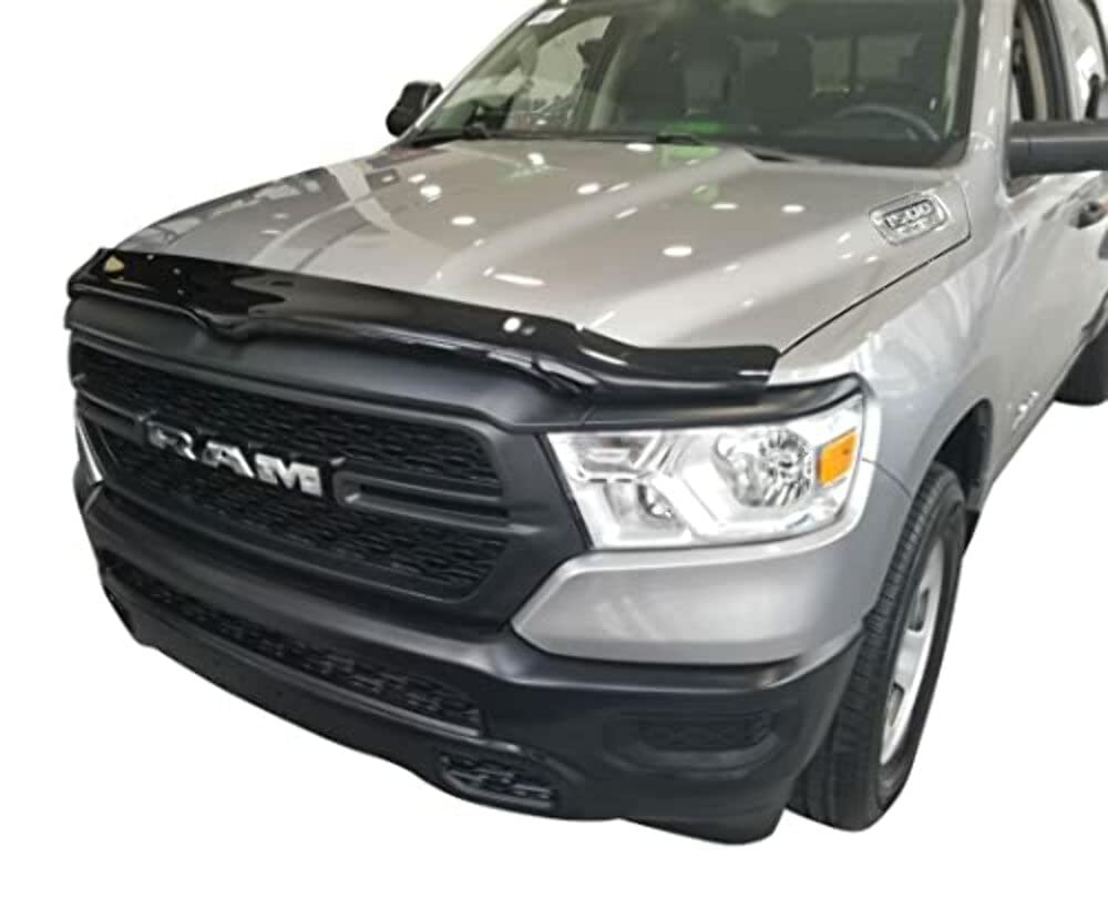 TRAILFX 8720H TrailFX Bug Shield for Ram 1500 New Model 2019-2024 Smoke Acrylic Wrap-Around Low Profile Durable Acrylic No Drilling Installation TrailFX 8720H