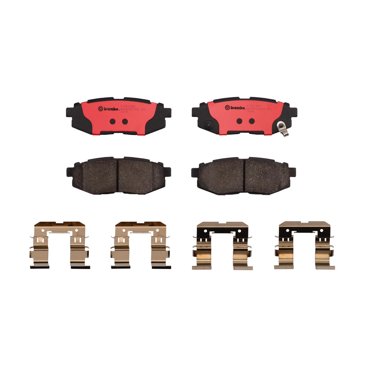 BREMBO P78018N Brembo P78018N Premium Ceramic Rear Disc Brake Pad Set SUBARU/TOYOTA OE# 26696XA011