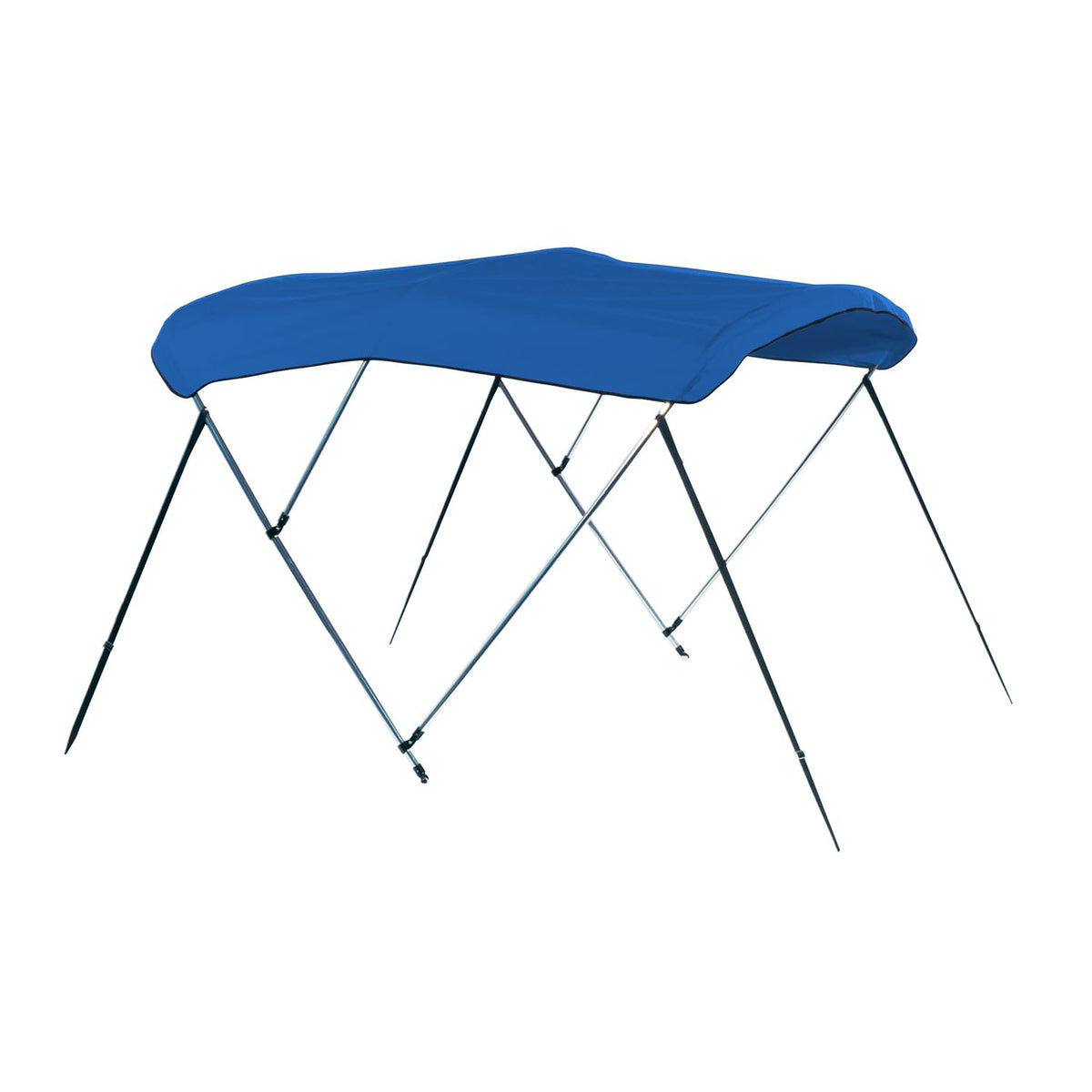 Carver A5469UB-4 CARVER A5469UB-04 6'L 3-Bow Round Tube Bimini Top Kit - 54" H, Fits 67"-72" W, Pacific Blue