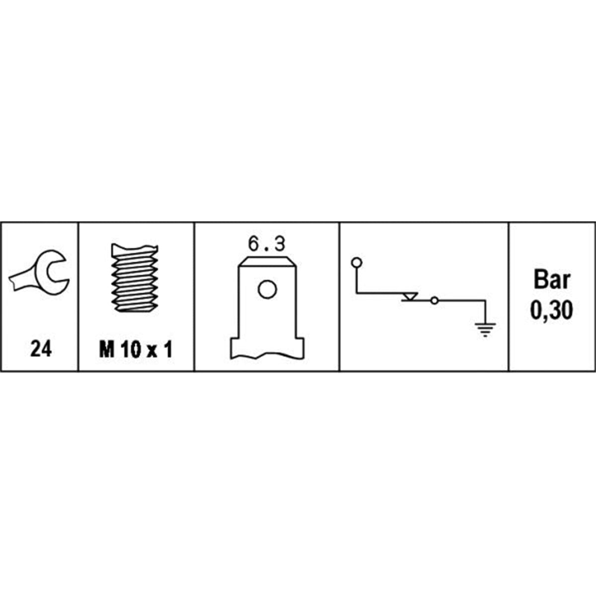 Hella 003259641 Oil Pressure Switchfor VOLVO/VW/MB/SKODA/AUDI/.