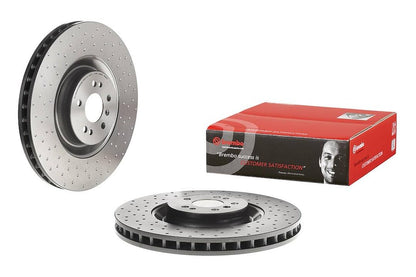 BREMBO 09C94211C02 Brembo 09.C942.11 UV Coated vented drilled Front Brake Rotor MERCEDES-BENZ OE# A1644210712