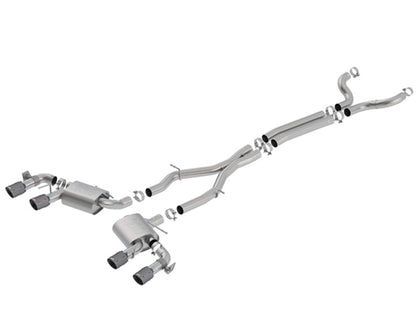 BORLA 140727CFBA BORLA 140727CFBA Cat-Back System for 2017-2023 Chevrolet Camaro ZL1 6.2L V8 Auto./ Man. Trans. With NPP (dual mode exhaust). NOT Recommended For Convertibles. Installation REQUIRES Cutting O.E. System