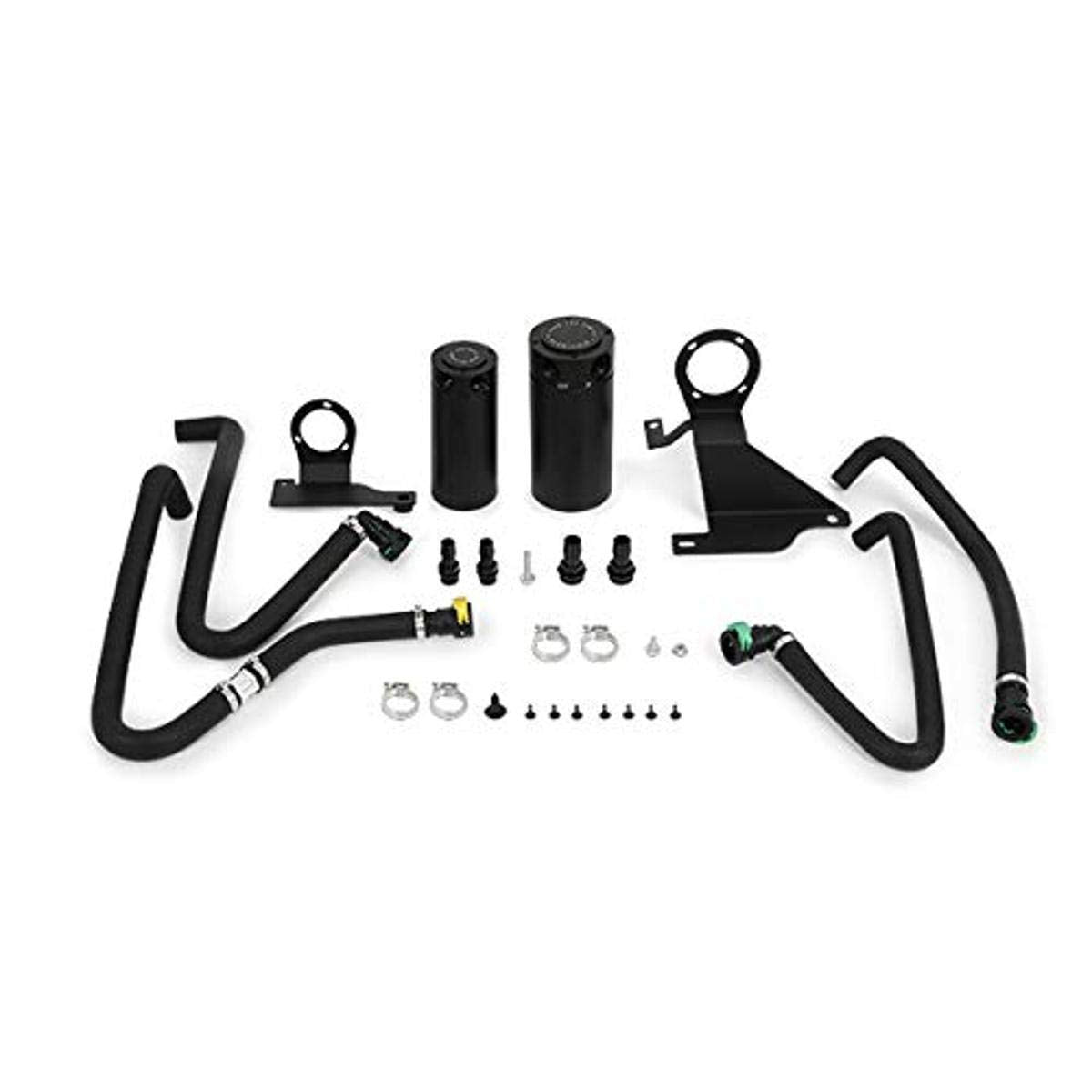 MISHIMOTO MMBCC-F35T-11SBE Mishimoto MMBCC-F35T-11SBE Baffled Oil Catch Can Kit, Compatible with Ford F-150 Ecoboost 3.5L, 2011-2014, Black