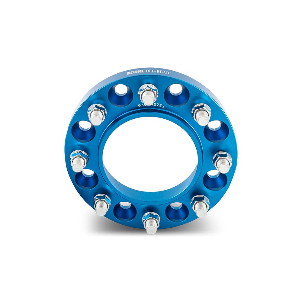 MISHIMOTO BNWS-006-381BL Mishimoto Borne Off-Road 8X165.1 Wheel Spacers, Compatible with RAM Cummins 6.7L, 2019+, 1.5" Thick, Blue