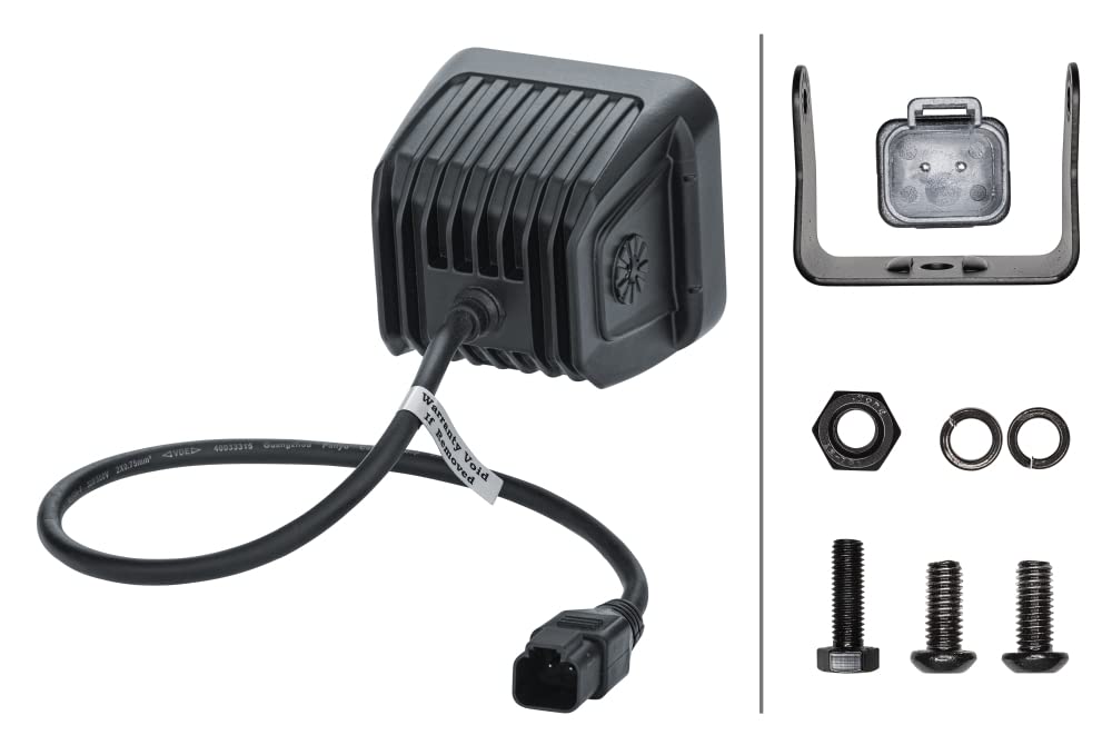 HELLA 358176861 Hella 1FA 358 176-861 LED Headlight 12/24 V Mounted/Screwed Cable 500 mm Connector German Plug