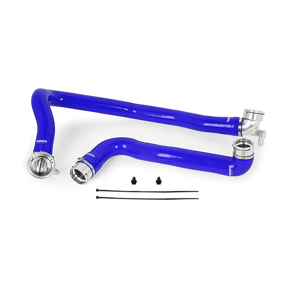 MISHIMOTO MMHOSE-F2D-11BL Mishimoto MMHOSE-F2D-11BL Silicone Radiator Hose Kit Fits Ford 6.7 Powerstroke 2011-2016 Blue