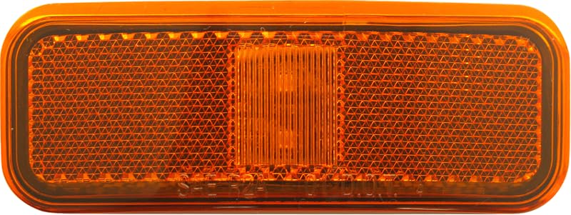 OPTRONICS MCL40ABBP Optronics - MCL40ABBP - 2LED YLW MARKER LIGHT W/REFLEX LENS