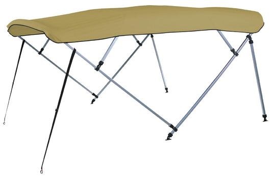 CARVER A(8SQ)4893UB-16 CARVER A(8SQ) 4893UB-16 8'L 4-Bow SQ Tube Pontoon Bimini Top Kit - 48" H, Fits 96"-102" W, Toast