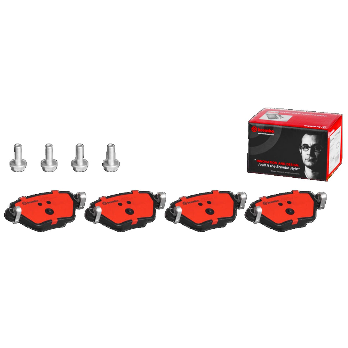 BREMBO P24059N Brembo P24059N Premium Ceramic Rear Disc Brake Pad Set CHANA/FORD/FORD (CHANGAN)/FORD AUSTRALIA/JAGUAR OE# 1522070