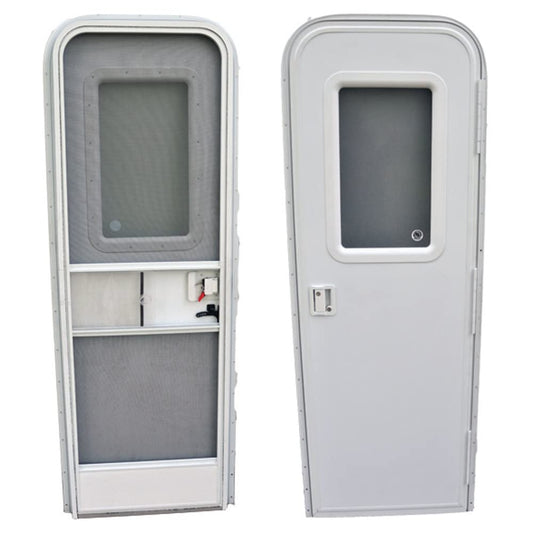 AP PRODUCTS 015-217709 AP Products 015-217709 Polar White 26" x 72" Right Handed Radius Entrance Door