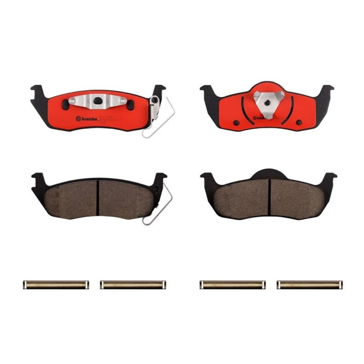 BREMBO P37011N Brembo P37011N Premium Ceramic Rear Disc Brake Pad Set JEEP OE# K05080871AA