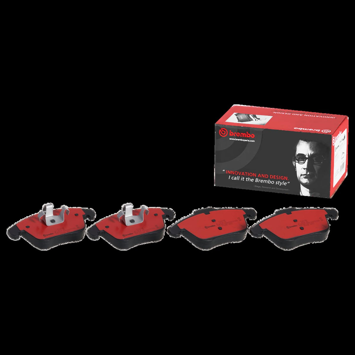 BREMBO P24076N Brembo P24076N Premium Ceramic Front Disc Brake Pad Set FORD/FORD (CHANGAN)/FORD AUSTRALIA/GAC/LAND ROVER/VOLVO/VOLVO (CHANGAN) OE# 1566232