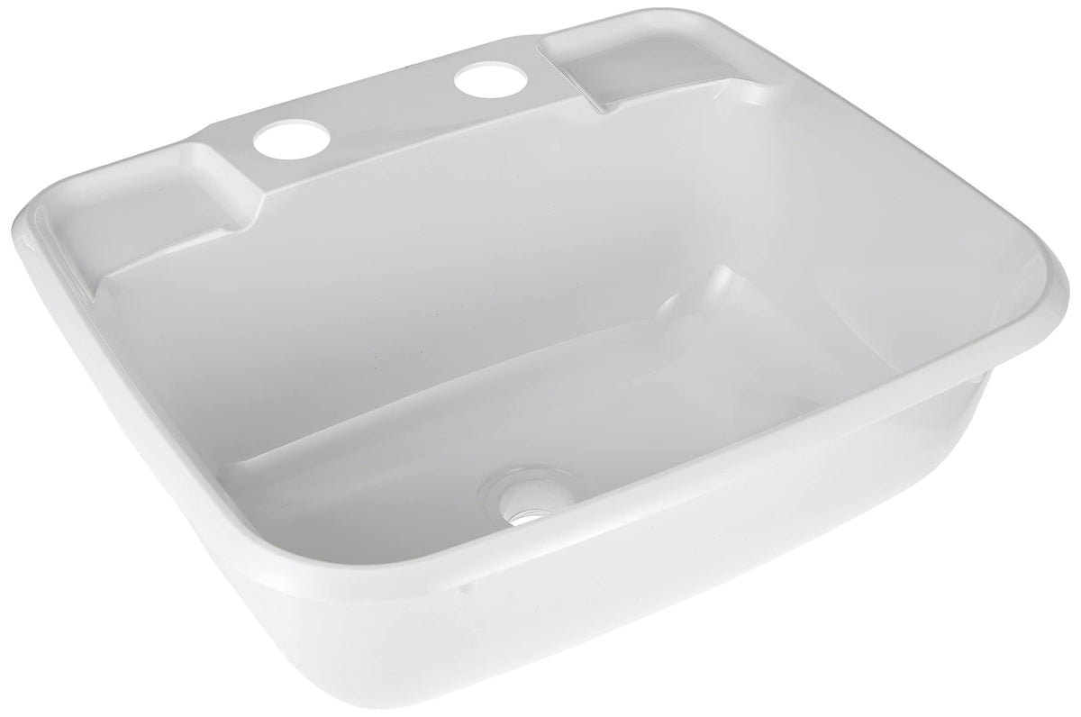 JR PRODUCTS 95351 JR Products 95351 Molded Lavatory Sink - White