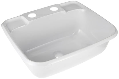JR PRODUCTS 95351 JR Products 95351 Molded Lavatory Sink - White