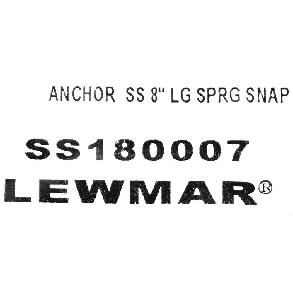 LEWMAR SS180007 Lewmar SS180007 ANCHOR SS 8' LG SPRG SNAP