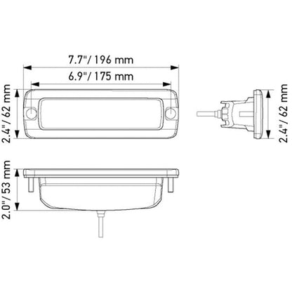 HELLA 358176221 HELLA 1FB 358 176-221 LED-Spotlight - Black Magic Mini Lightbar 6.2" - 12/24V