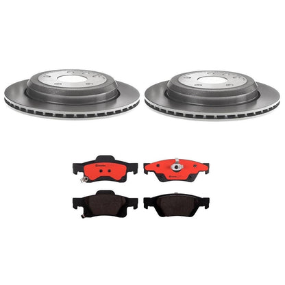 BREMBO KT04043 Brembo KT Series Premium Brake Kit (KT00A43) for Dodge Durango 2011-2020, Jeep Grand Cherokee 2011-2015, Grand Cherokee 2017-2019 | High-Performance Brake Pads & Rotors | Direct OE Replacement