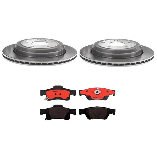 BREMBO KT04043 Brembo KT Series Premium Brake Kit (KT00A43) for Dodge Durango 2011-2020, Jeep Grand Cherokee 2011-2015, Grand Cherokee 2017-2019 | High-Performance Brake Pads & Rotors | Direct OE Replacement