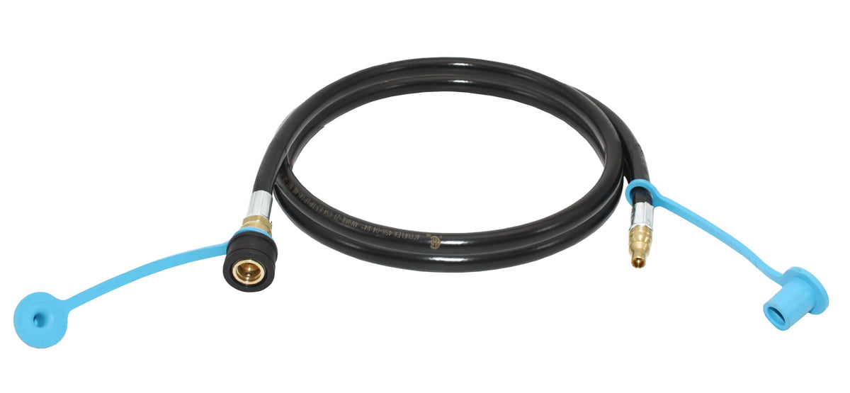 FLAME KING MB100395-72 Flame King RV, Van, Trailer, Dual Quick Connect Hose, LP Gas Only, 72 Inch, 1/4 Inch ID - 100395-72 , Black