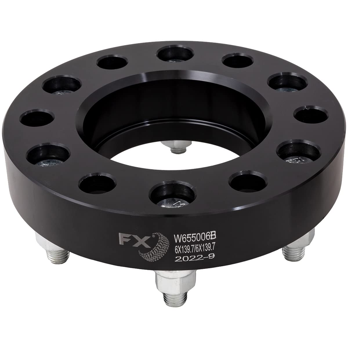 TRAILFX W655006B Trailfx W655006B HUB CENT SPCR BLK 6X5.5 12X1.5 FORD