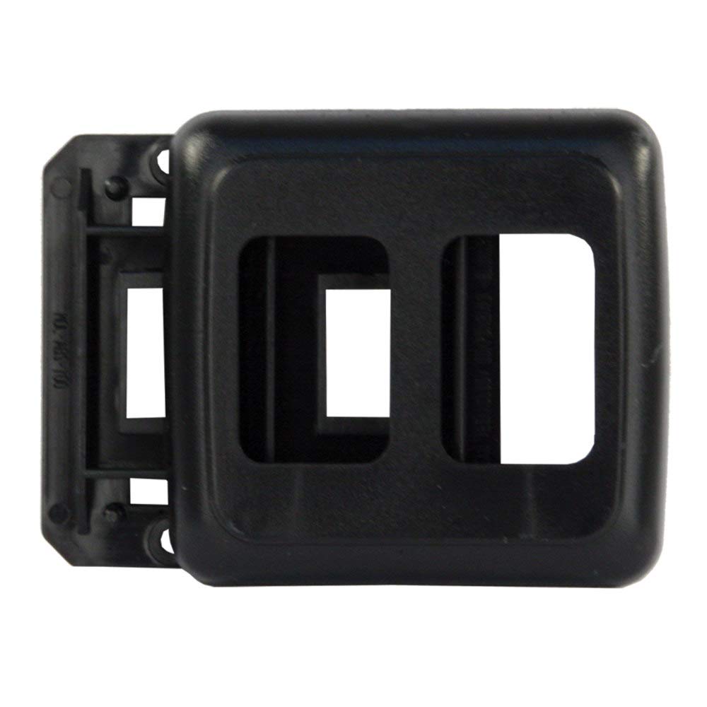 JR PRODUCTS 12315 JR Products 12315 Black Double Switch Base and Face Plate