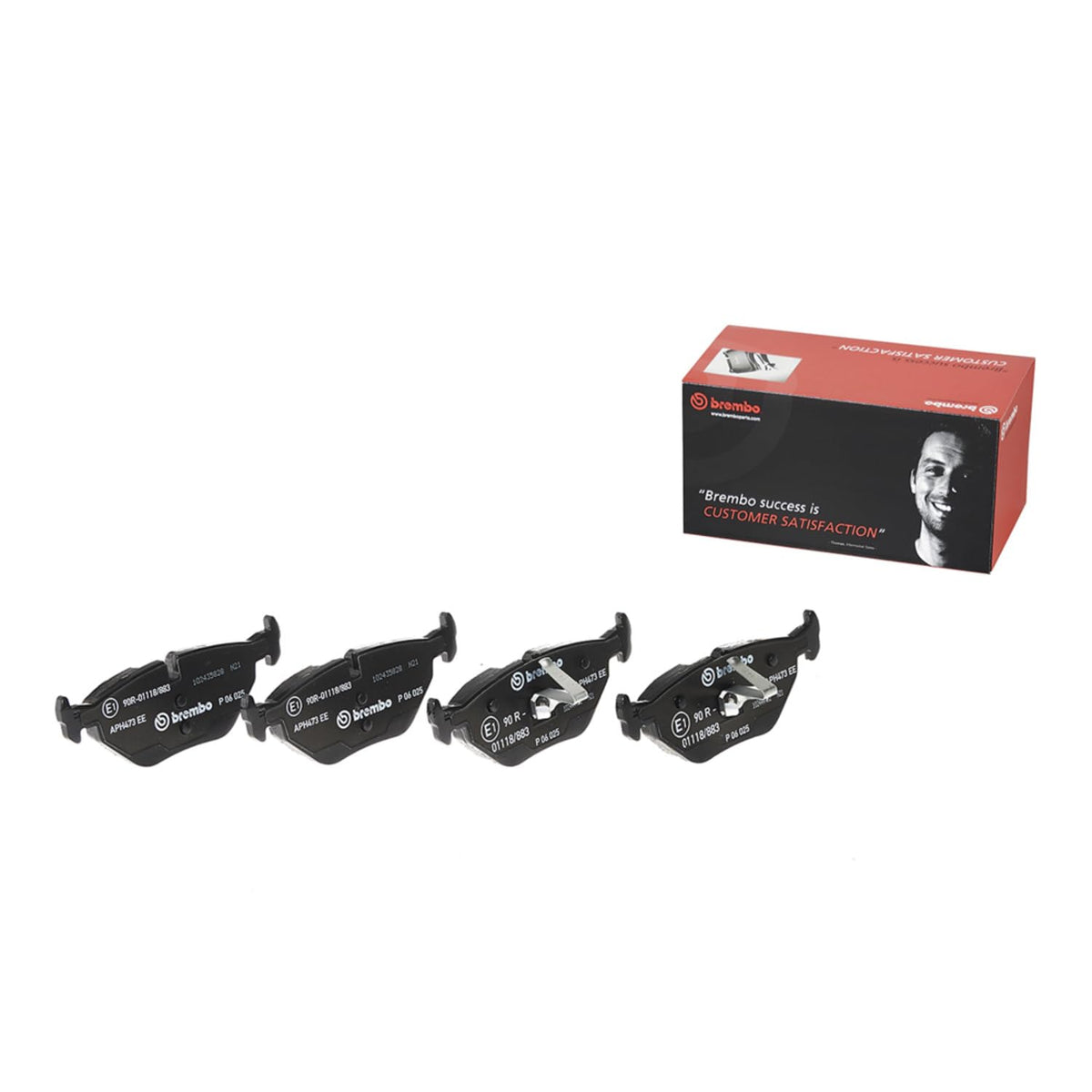 BREMBO P06025 Brembo P06025 Low-Met Rear Disc Brake Pad Set ALPINA/BMW/BMW (BRILLIANCE)/MG/MG (NANJING)/MG (SAIC)/ROEWE (SAIC)/ROVER/WIESMANN OE# 34216778168