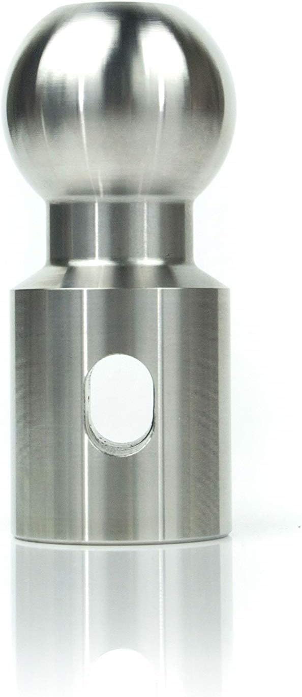 WEIGH SAFE WSB-L Weigh Safe Tow Ball - Stainless Steel Hitch Ball - Premium Towing Accessories - L, 1-7/8" Tow Ball, 7,500 GTW & 1,500 lb Tongue Weight