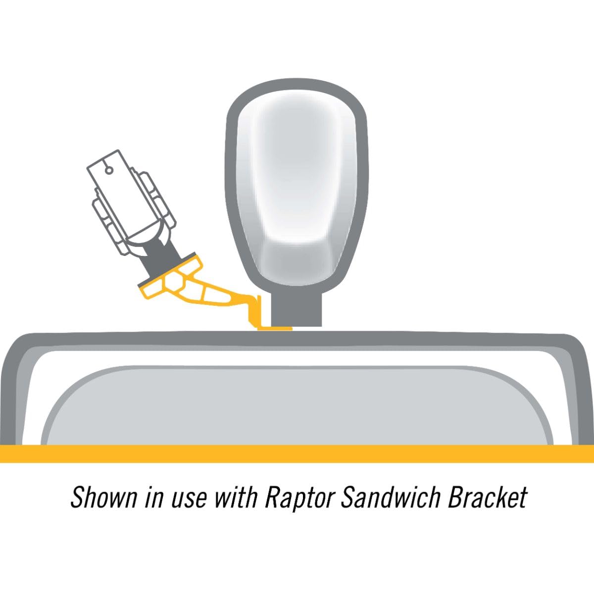 MINN KOTA 1810382 Minn Kota Jack Plate Adapter Bracket for Raptor – Starboard, 5" Setback, 4" Rise, White