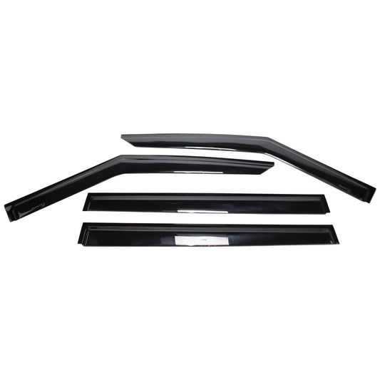 TRAILFX 4818H TRAILFX Rain Guard Tape On Window Vent Visors Acrylic with A Smoke Tint 4 Piece Compatible with 20-21 Explorer - 4818H