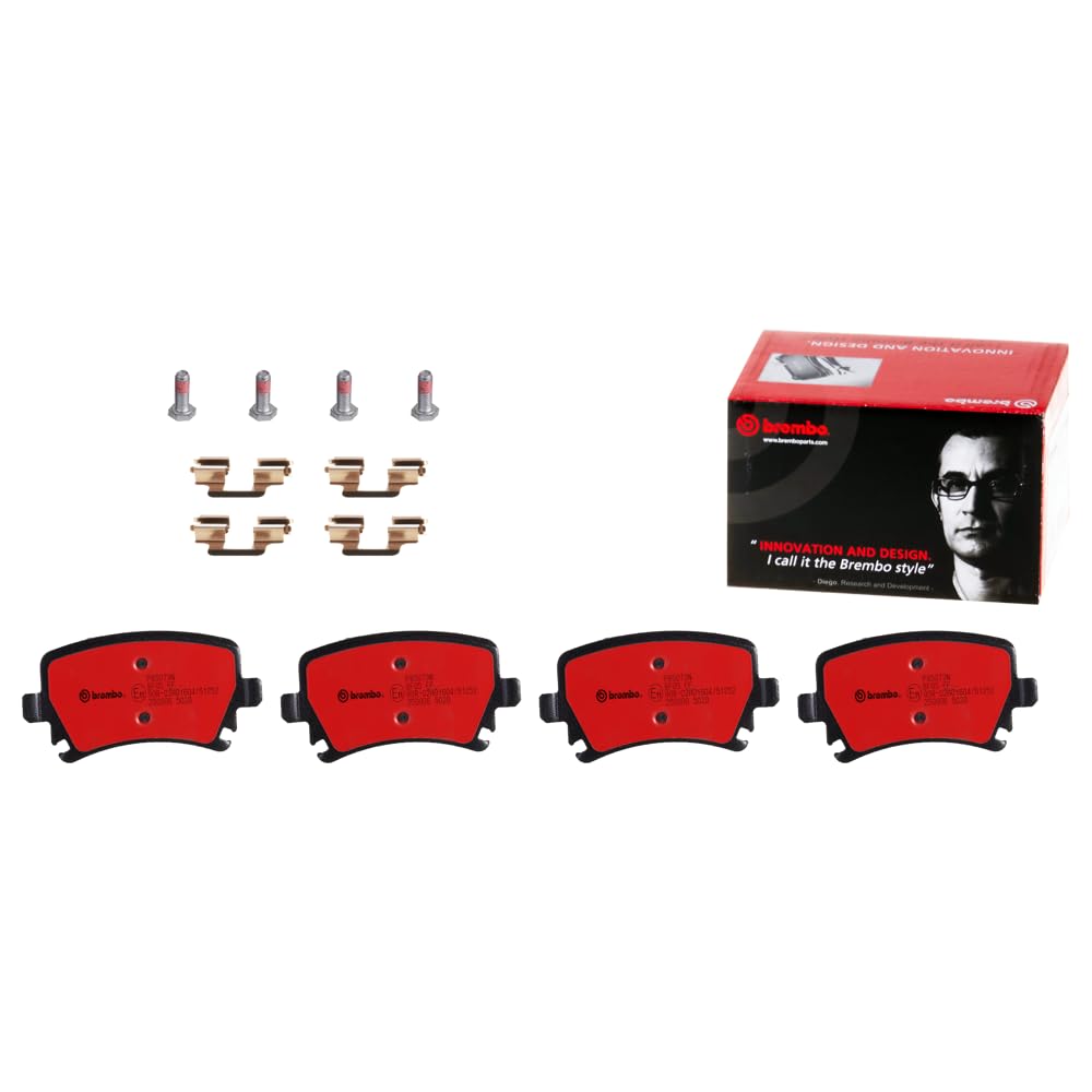 BREMBO P85073N Brembo P85073N Premium Ceramic Rear Disc Brake Pad Set AUDI/AUDI (FAW)/SEAT/SKODA/SKODA (SVW)/VW/VW (FAW)/VW (SVW) OE# 3C0698451D