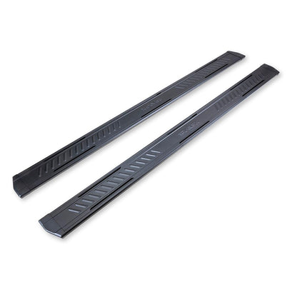 TRAILFX AL6001B TrailFX Running Boards Fits Chevrolet Colorado and GMC Canyon 2015-2026 Black Matte Titanium Powder Coated Aluminum 6.5 Inch Wide Step Rocker Panel Mount TrailFX AL6001B A6 Series