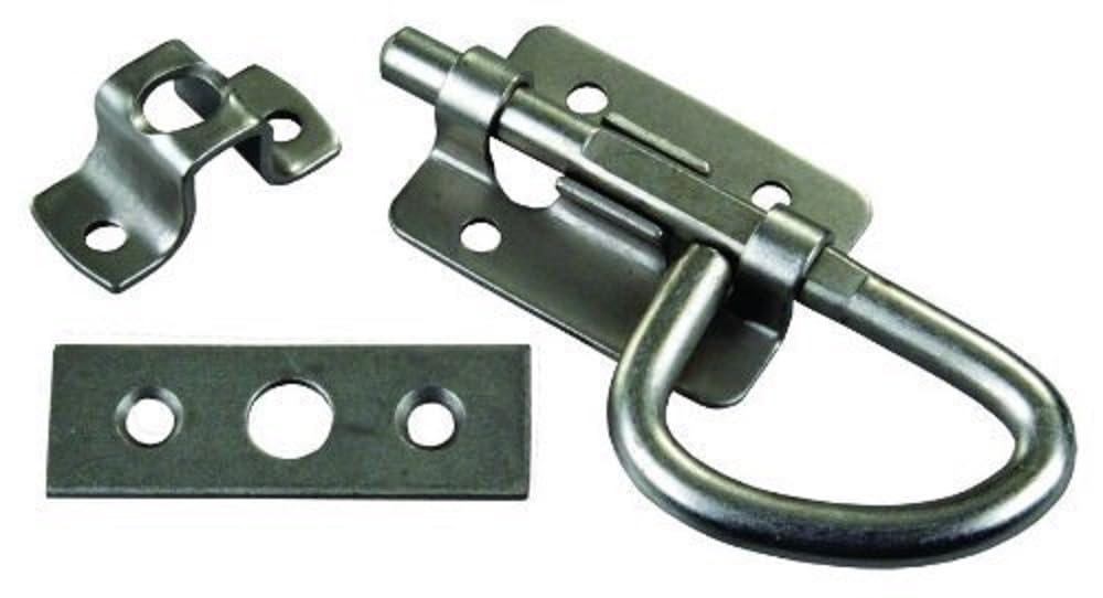 JR PRODUCTS 20655 JR Products 20655 Universal Bolt Latch - Nickel,Silver