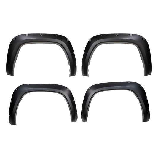 TRAILFX TFT3004S TrailFX TFT3004S Pocket Fender Flares Fits 2022-2025 Toyota Tundra Smooth Black Paintable 1.75" Front & Rear Flares, 4.5" Flare Height, Set of 4 with Stainless & Black Rivets TrailFX TFT3004S
