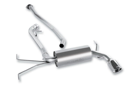 BORLA 140325 BORLA 140325 Cat-Back Performance Exhaust System for 2008-2011 Subaru Impreza 4 Cyl. T-304 Stainless Steel S-Type Sound Single Right Rear Exit Single 4" Round Polished T-304 Stainless Steel Tip