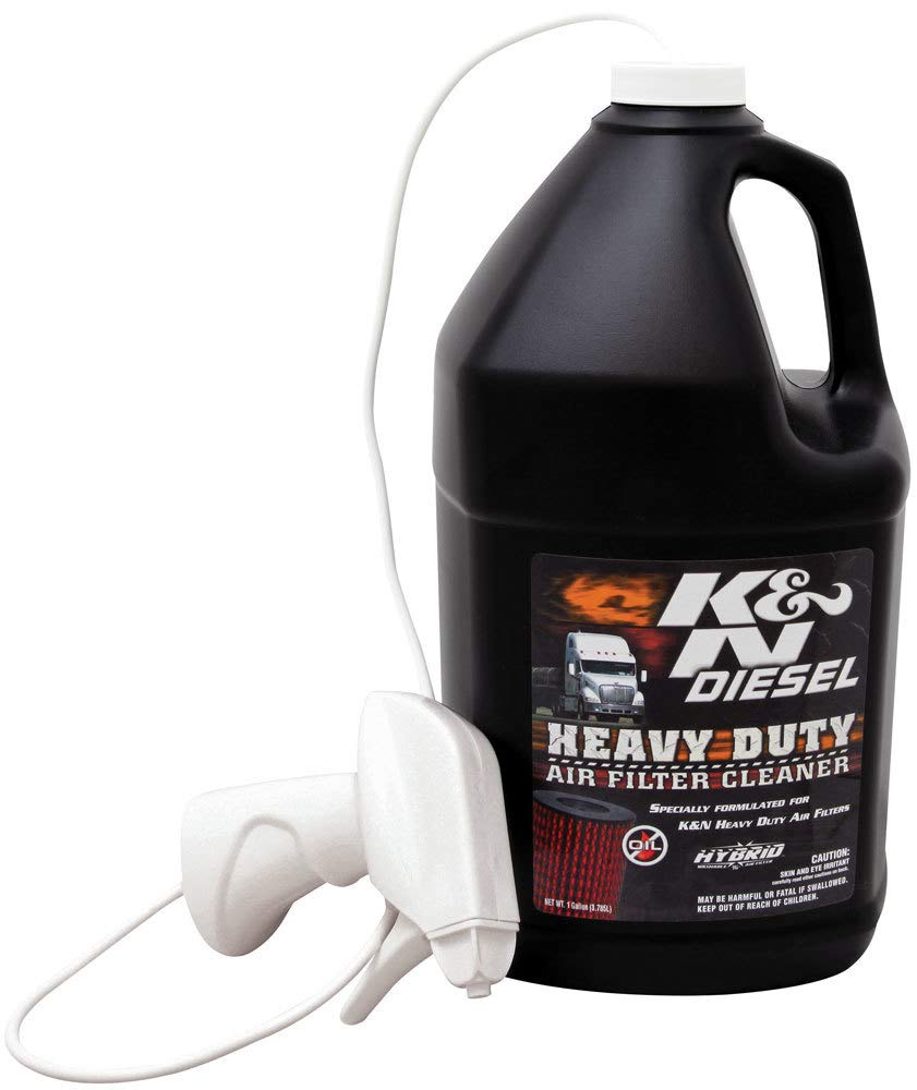 K&N FILTER 99-0638 K&N Heavy Duty Air Filter Cleaner and Degreaser: Power Kleen; 1 Gallon; Restore Engine Air Filter Performance, 99-0638