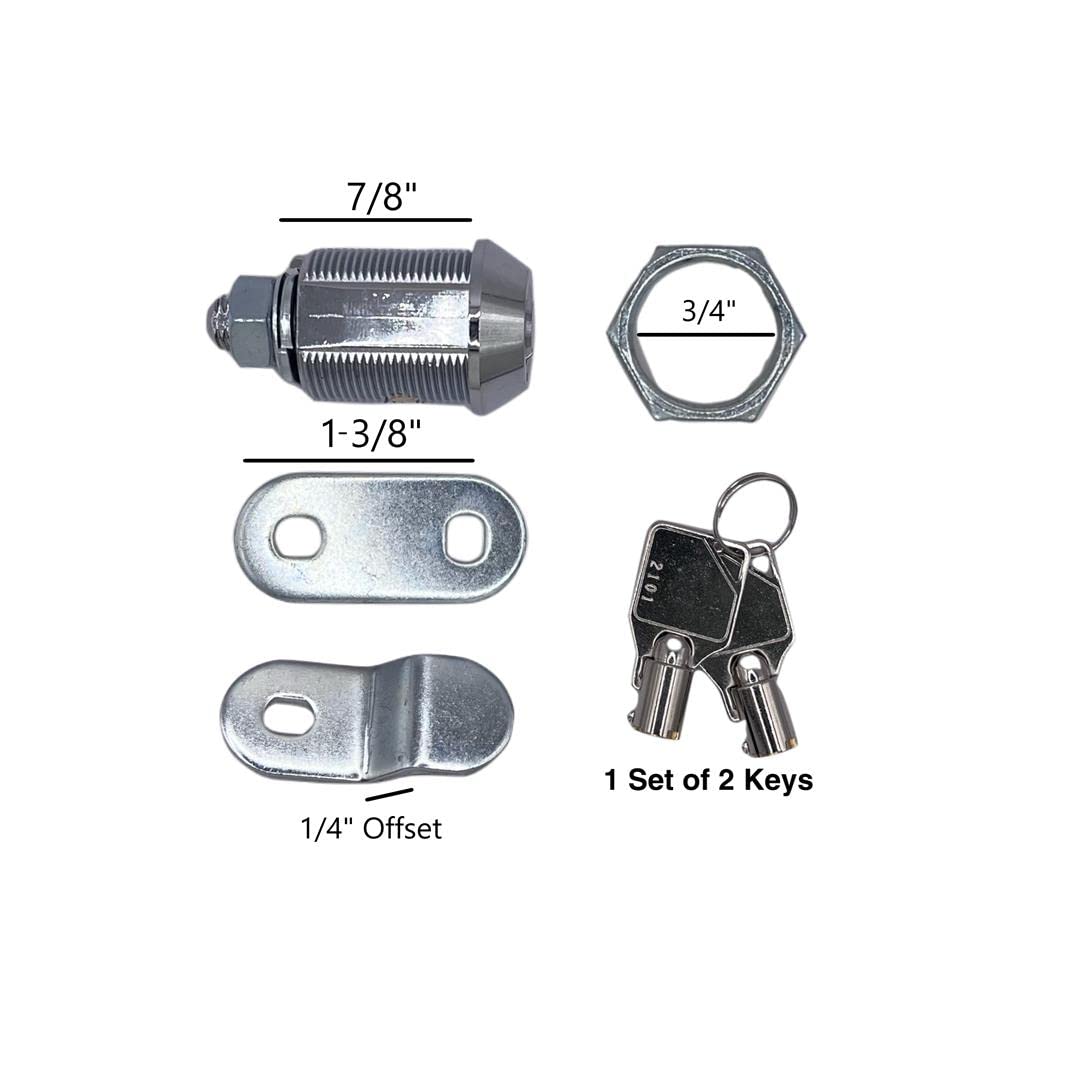 RV DESIGNER L327 RV Designer L327-7/8" Keyed Ace Compartment Hatch Lock, 4 Pack