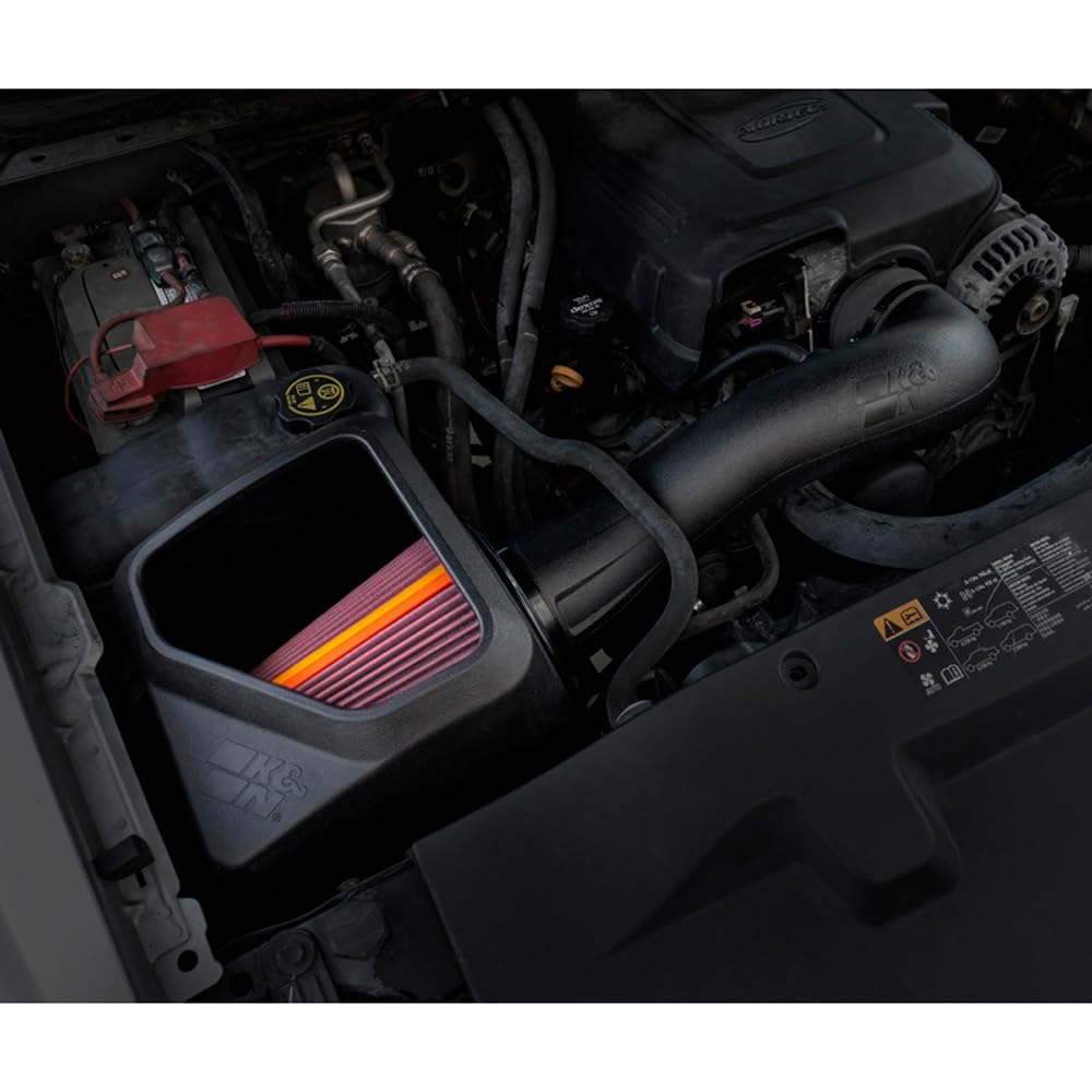 K&N FILTER 50-3070 K&N NextGen Cold Air Intake System: High-Flow Cotton Filter: Compatible with 2009-2014 Cadillac/Chevrolet/GMC: Escalade, Avalanche, Silverado, Suburban, Tahoe, Sierra, Yukon, 50-3070