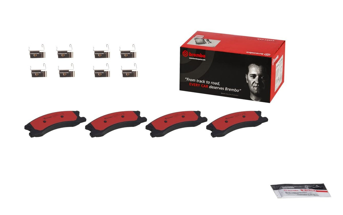 BREMBO P37008N Brembo P37008N Premium Ceramic Front Disc Brake Pad Set JEEP/JEEP (BJC) OE# K05093183AA