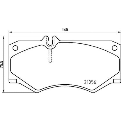 BREMBO P50134 Brembo P50134 Low-Met Front Disc Brake Pad Set MERCEDES-BENZ/PUCH OE# 0084206120