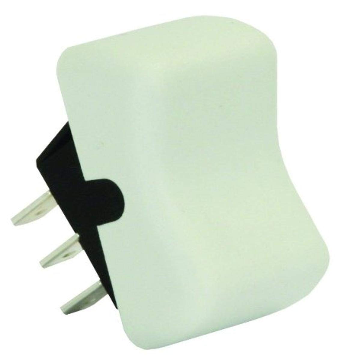 JR PRODUCTS 13075 JR Products 13075 White SPDT On/On Switch