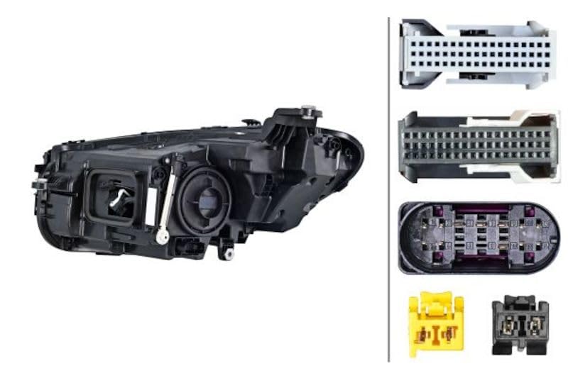 Hella 015619861 Mercedes Headlight Assembly